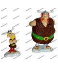 Lot of resin figurines ASTERIX & OBELIX at the VIKINGS statues PLASTOY