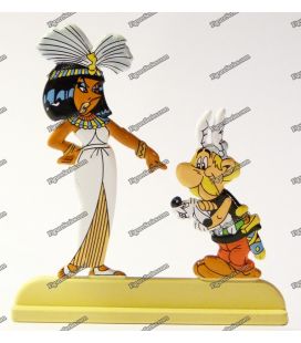Lead figurine ASTERIX IDEFIX and CLEOPATRE the archives
