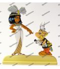 Lead figurine ASTERIX IDEFIX and CLEOPATRE the archives
