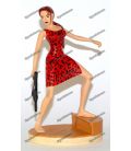 TOMB RAIDER resin figure LARA CROFT in sexy red dress