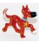 Estatuilla RANTANPLAN de LUCKY LUKE por perro SCHLEICH