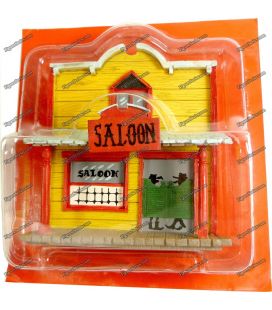 The SALOON house the town of LUCKY LUKE in lead PLASTOY bar cowboy