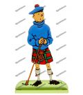 Tintin figurine in lead kilt the black island