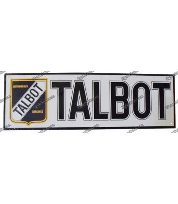 Plaque TALBOT en metal