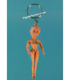Porte clés PIN UP des années 50 figurine femme en maillot de bain