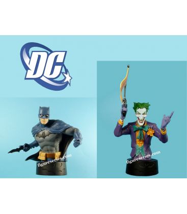 Lot 2 bustes en résine BATMAN et le JOKER figurines DC Comics