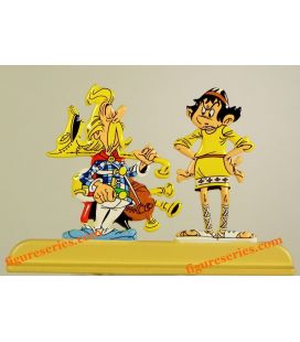 ANGLAIGUS Asterix e estatueta CHATOTORIX, o Bardo