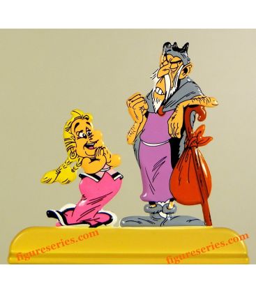 Figurine BONEMINE et le DEVIN Asterix