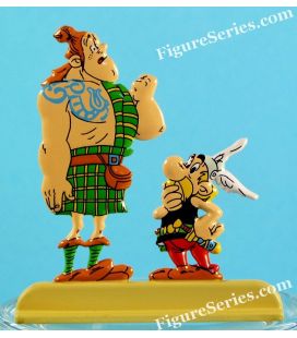Metal figurine ASTERIX and PICTS MAC OLOCH