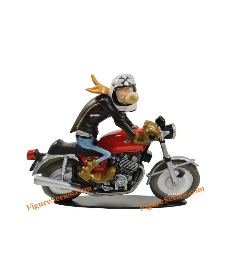 kreupel Artefact voor de helft miniatuur beeldje hars joe bar team laverda 1000 Italiaanse motorfiets