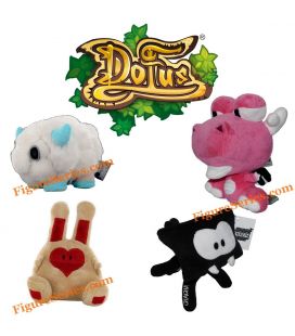 DOFUS PETS lot 4 stuffed animals Wakfu