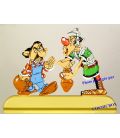 Figurine ASTERIX in metal the Shield Averne innkeeper and Roman