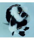 Porte-clés NATIONAL GEOGRAPHIC peluche lemur VARI noir et blanc
