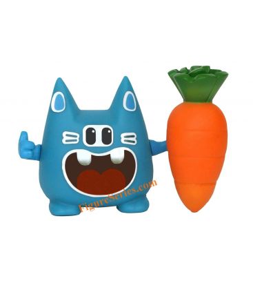 Figurine TIWABBIT bleu et sa carotte WAKFU DOFUS