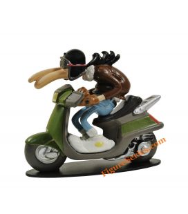PEUGEOT 50 SV scooter Joe Bar Team figurine resin