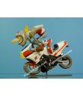 Motorcycle figurine in resin YAMAHA 750 FZ in stoppie