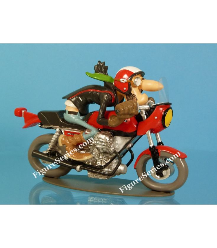 3 Figurines Joe Bar Team Racing + 2 Figurines Porte-Clés - BD Moto