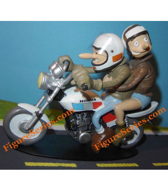 Moto en résine figurine Joe Bar Team TRIUMPH XS 75 hurricane