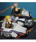 Side Car YAMAHA 1100 XS attelé PANDA Joe Bar Team figurine résine moto 