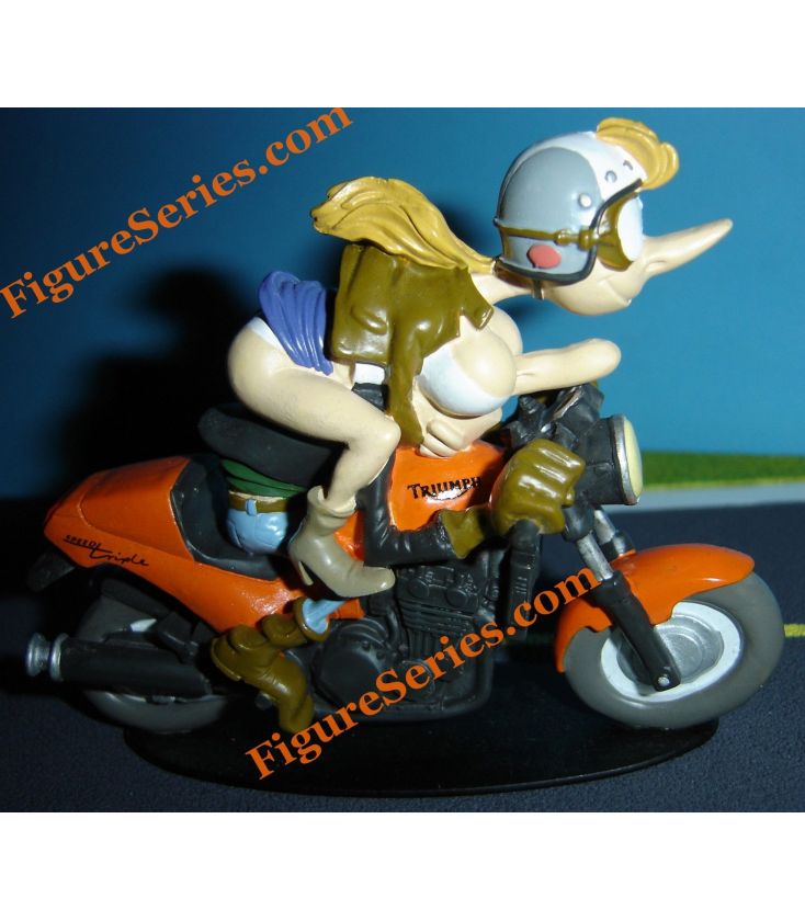 3 Figurines Joe Bar Team Racing + 2 Figurines Porte-Clés - BD Moto