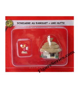 Le VILLAGE d'ASTERIX n° 43 figurine BONEMINE hutte PLASTOY