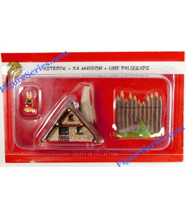 The VILLAGE the house of ASTERIX figurine and palisade 1 PLASTOY