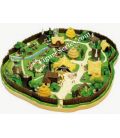 The VILLAGE of ASTERIX figurine Gallic waitress and house 57 PLASTOY