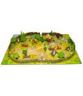 The VILLAGE of ASTERIX n°50 figurine PANORAMIX tree of the school and a palisade PLASTOY