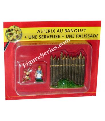 The VILLAGE of ASTERIX figurines at the banquet n° 54 PLASTOY