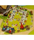 The VILLAGE of ASTERIX figurines carrying ABRARACOURCIX n° 36 PLASTOY ATLAS