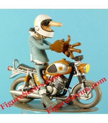 Resin motorcycle figurine Joe Bar Team SUZUKI T 500 1968