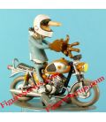 Resin Motorrad Figur Joe Bar Team SUZUKI T 500 1968