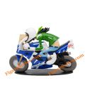 SUZUKI 750 GSX R W figurine en résine moto Joe Bar Team Ducable