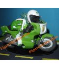 Miniatuur hars Joe Bar Team sport motorfiets KAWASAKI 1000 godier genoud