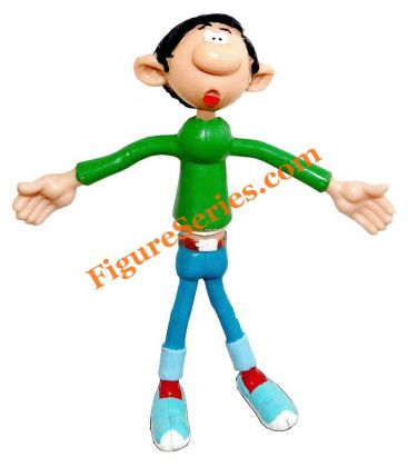 Figurine flexi GASTON LAGAFFE surpris par quick