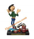 Resin figurine GASTON LAGAFFE and his Seagull can opener