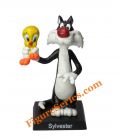 Figurine en plomb TITI et GROS MINET des Looney Tunes