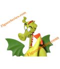 Le Dragon FAFNIR figurine du village des Schtroumpfs