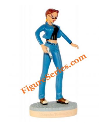 Estatueta de resina TOMB RAIDER LARA CROFT em jeans