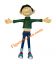 Figura flexi GASTON LAGAFFE da Plastoy 1999