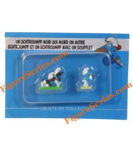 Village des Schtroumpfs les Smurfs noirs en plomb