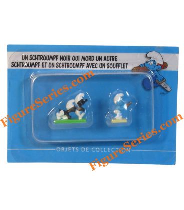 Village des Schtroumpfs les Smurfs noirs en plomb