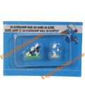 Village des Schtroumpfs les Smurfs noirs en plomb